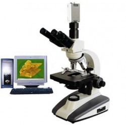 Biological Microscope TRINOCULAR MICROSCOPE WITH CCD CAMERA & VISUALISATION SYSTEM